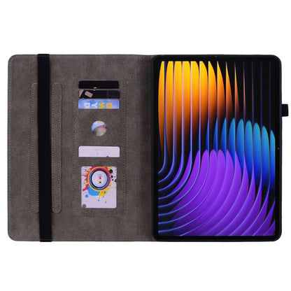 For Xiaomi Pad 7 / Pad 7 Pro Butterfly Rose Embossed Leather Tablet Case(Pink) by bashfashion