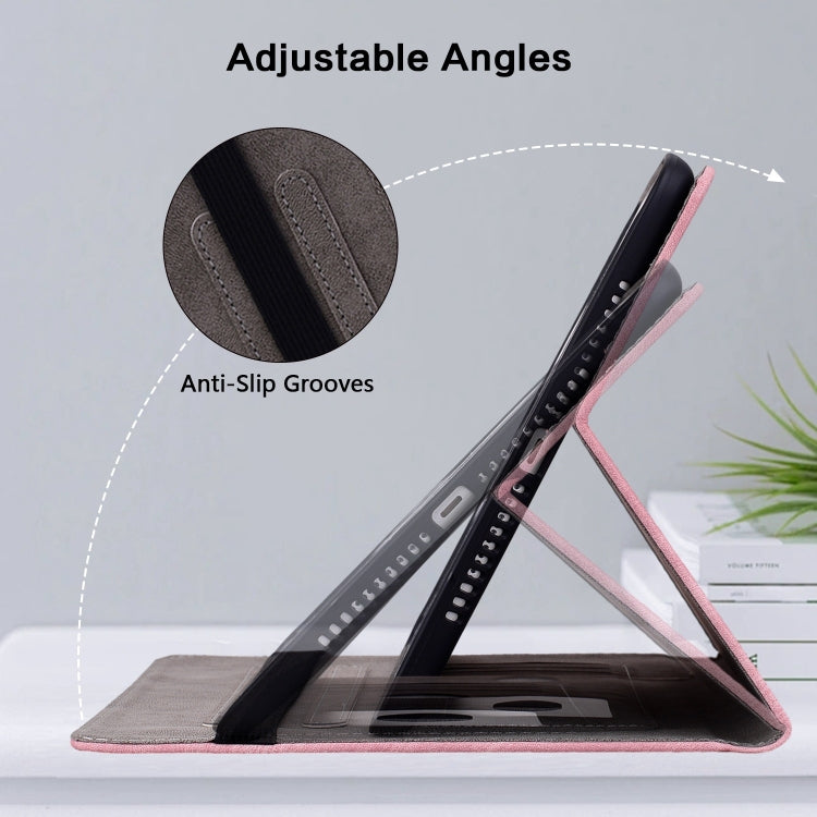 For Xiaomi Pad 7 / Pad 7 Pro Butterfly Rose Embossed Leather Tablet Case(Pink) by bashfashion