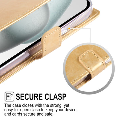 For iPhone 15 GOOSPERY BLUE MOON Crazy Horse Texture Leather Phone Case(Rose Gold) by GOOSPERY