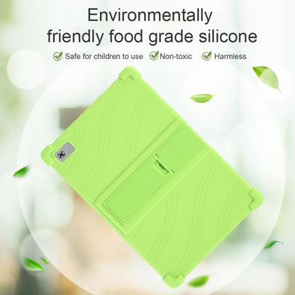 For Teclast M40 Plus Shockproof Silicone Tablet Protective Case with Holder(Red) by bashfashion