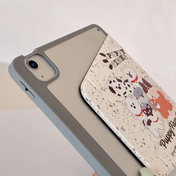 For iPad 2025 / 2022 Painted Magnetic Split Leather Tablet Case(Puppy) by bashfashion