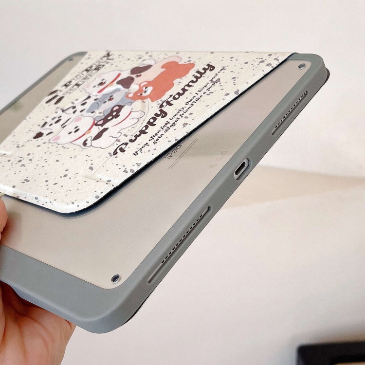 For iPad 2025 / 2022 Painted Magnetic Split Leather Tablet Case(Puppy) by bashfashion