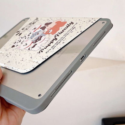 For iPad 2025 / 2022 Painted Magnetic Split Leather Tablet Case(Puppy) by bashfashion