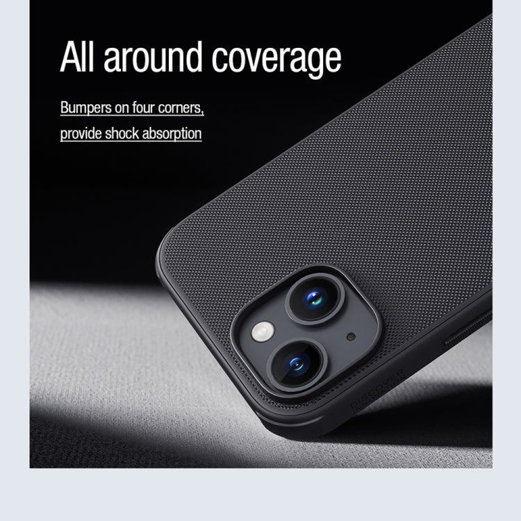 For iPhone 15 NILLKIN Frosted Shield Pro Magnetic Magsafe Phone Case(Black) by NILLKIN
