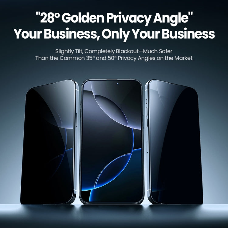 For iPhone 16 Pro Max NILLKIN Guardian Full Coverage Privacy Tempered Glass Film by NILLKIN