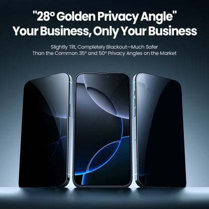 For iPhone 16 Pro Max NILLKIN Guardian Full Coverage Privacy Tempered Glass Film by NILLKIN