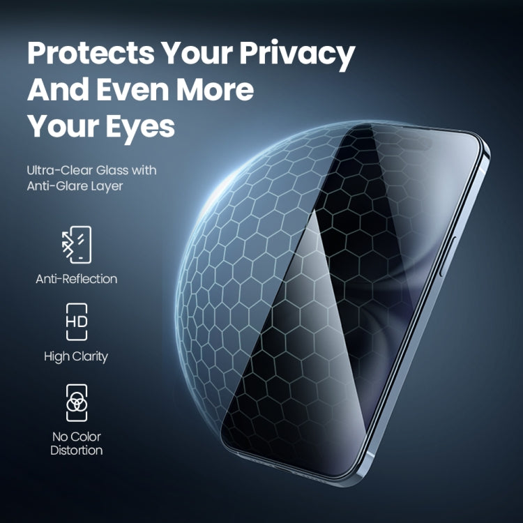 For iPhone 16 NILLKIN Guardian Full Coverage Privacy Tempered Glass Film by NILLKIN