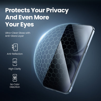 For iPhone 16 NILLKIN Guardian Full Coverage Privacy Tempered Glass Film by NILLKIN