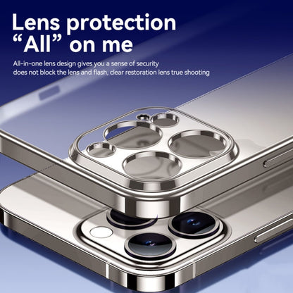 For iPhone 15 Pro SULADA Electroplating Frosted TPU Phone Case(Sierra Blue) by SULADA