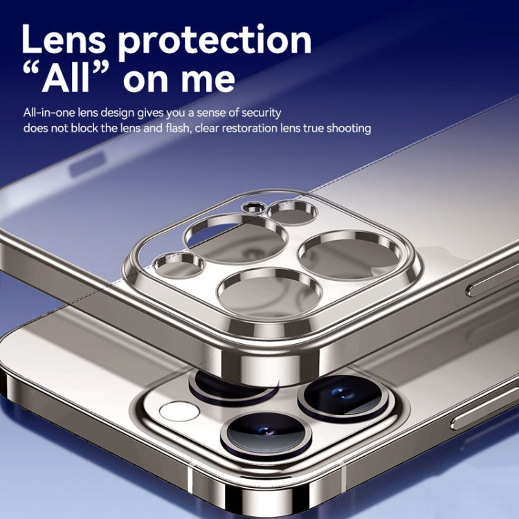 For iPhone 15 Pro Max SULADA Electroplating Frosted TPU Phone Case(Titanium Grey) by SULADA