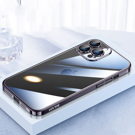 For iPhone 15 Pro Max SULADA JINGJIA Series Lens Protector PC Phone Case(Dark Purple) by SULADA