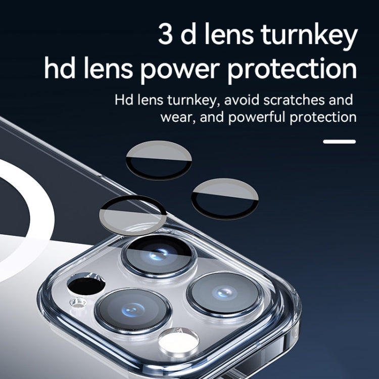 For iPhone 16 Pro Max SULADA Jingpin Series MagSafe All-inclusive Lens Electroplated TPU Phone Case(Transparent) by SULADA