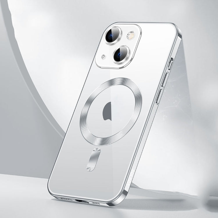 For iPhone 15 SULADA MagSafe Plating TPU Shockproof Phone Soft Case(Silver) by SULADA