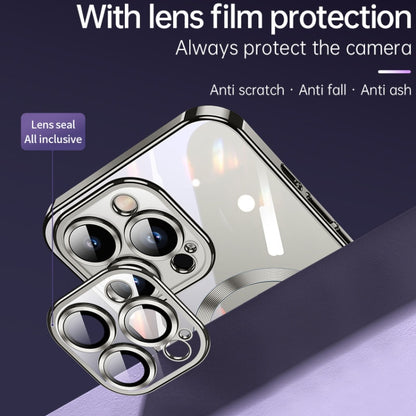 For iPhone 15 SULADA MagSafe Plating TPU Shockproof Phone Soft Case(Titanium Grey) by SULADA