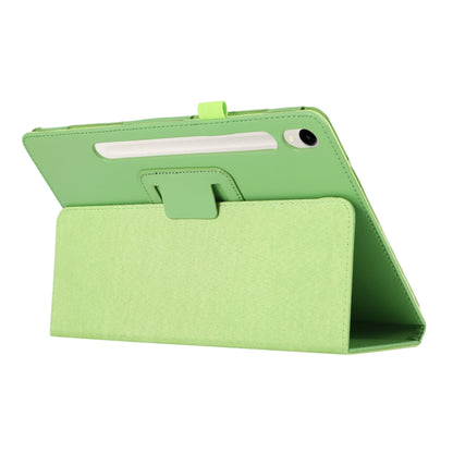 For Samsung Galaxy Tab S9 Ultra Litchi Texture Leather Tablet Case with Holder(Green) by bashfashion