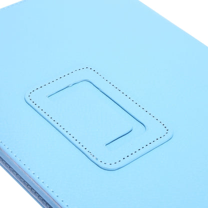 For Samsung Galaxy Tab A9+ Litchi Texture Leather Tablet Case with Holder(Dark Blue) by bashfashion