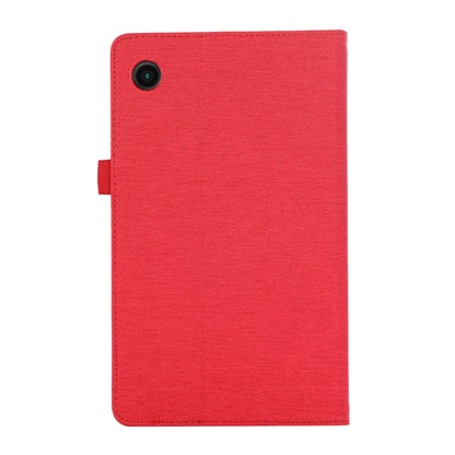 For Samsung Galaxy Tab A9+ Fabric Texture Horizontal Flip Leather Tablet Case(Red) by bashfashion