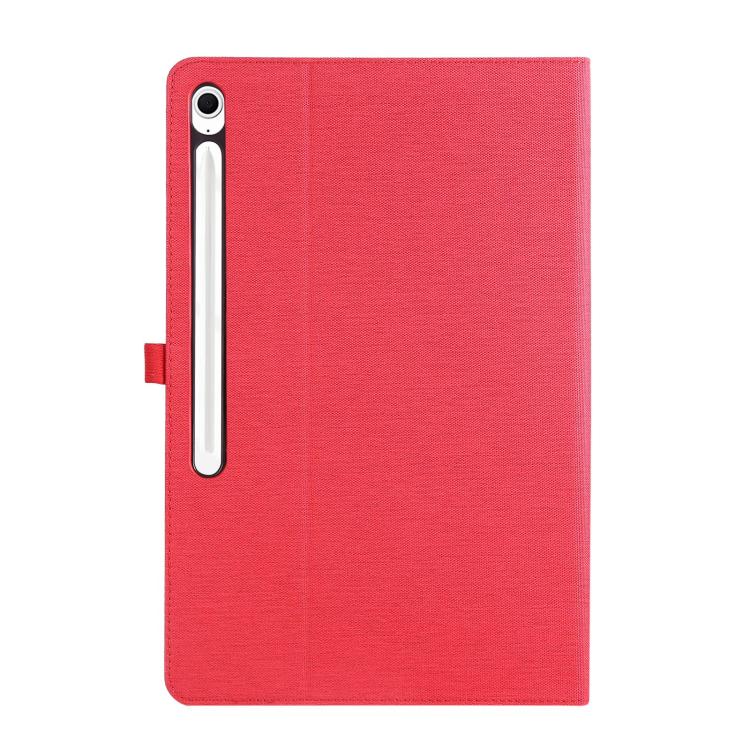 For Samsung Galaxy Tab S10 FE+ Fabric Texture Horizontal Flip Leather Tablet Case(Red) by bashfashion