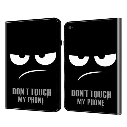 For iPad mini 5 / 4 / 3 / 2 Crystal Texture Painted Leather Tablet Case(Dont Touch My Phone) by bashfashion