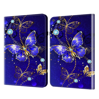For iPad Air / Air 2 / 9.7 2017 / 2018 Crystal Texture Painted Leather Tablet Case(Diamond Butterflies) by bashfashion