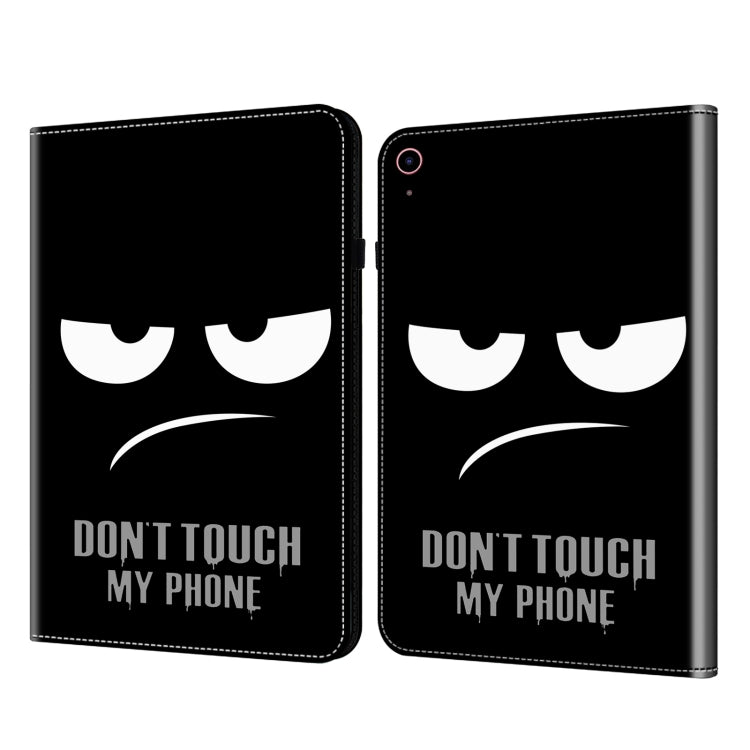 For iPad 2025 / 2022 Crystal Texture Painted Leather Tablet Case(Dont Touch My Phone) by bashfashion