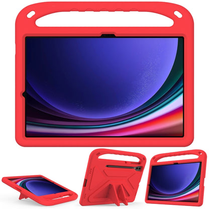 For Samsung Galaxy Tab S9+ Handle EVA Shockproof Tablet Case with Holder(Red) by bashfashion