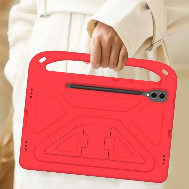 For Samsung Galaxy Tab S9+ Handle EVA Shockproof Tablet Case with Holder(Red) by bashfashion