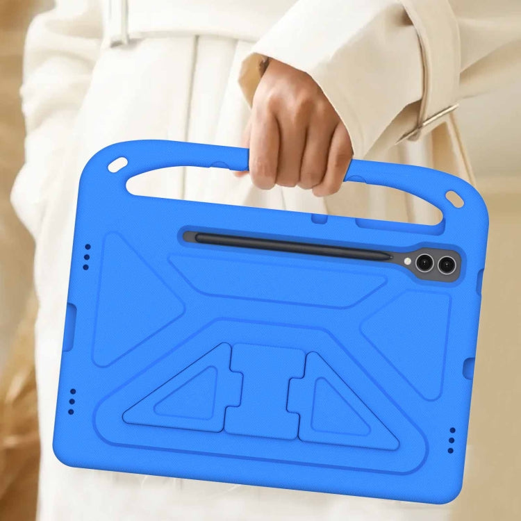 For Samsung Galaxy Tab S9+ Handle EVA Shockproof Tablet Case with Holder(Blue) by bashfashion