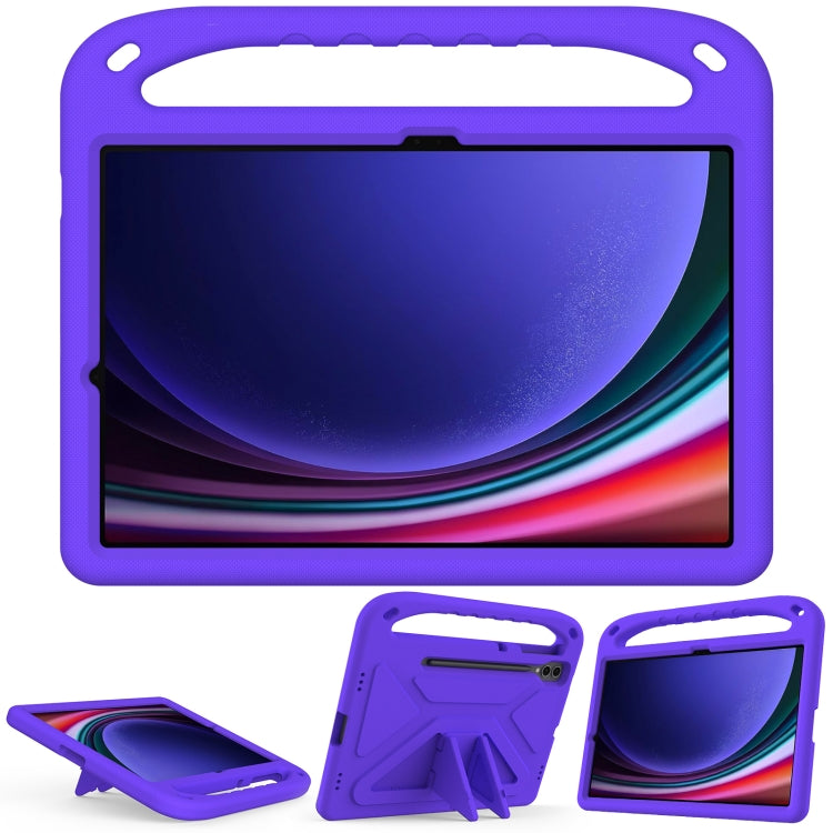 For Samsung Galaxy Tab S9+ Handle EVA Shockproof Tablet Case with Holder(Purple) by bashfashion