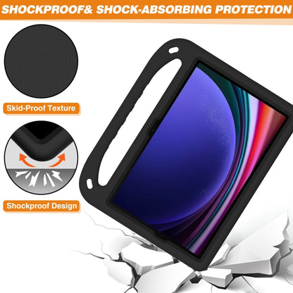For Samsung Galaxy Tab S9 Handle EVA Shockproof Tablet Case with Holder(Black) by bashfashion
