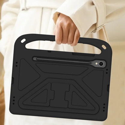 For Samsung Galaxy Tab S9 Handle EVA Shockproof Tablet Case with Holder(Black) by bashfashion