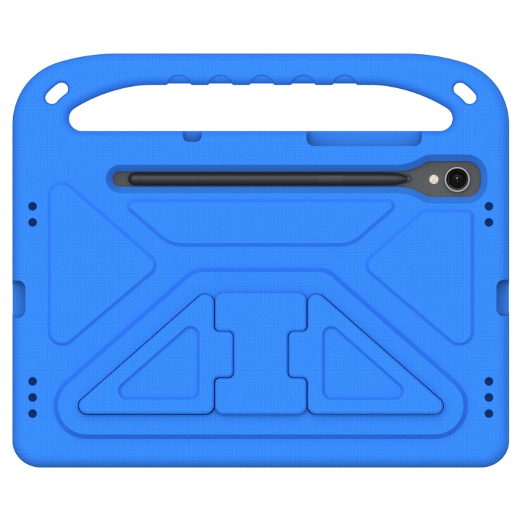 For Samsung Galaxy Tab S9 Handle EVA Shockproof Tablet Case with Holder(Blue) by bashfashion