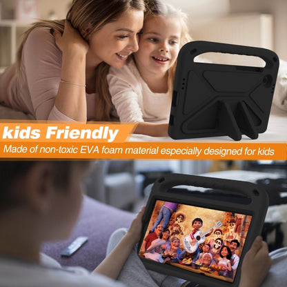 For Samsung Galaxy Tab Tab A11 / A9 Handle EVA Shockproof Tablet Case with Holder(Black) by bashfashion