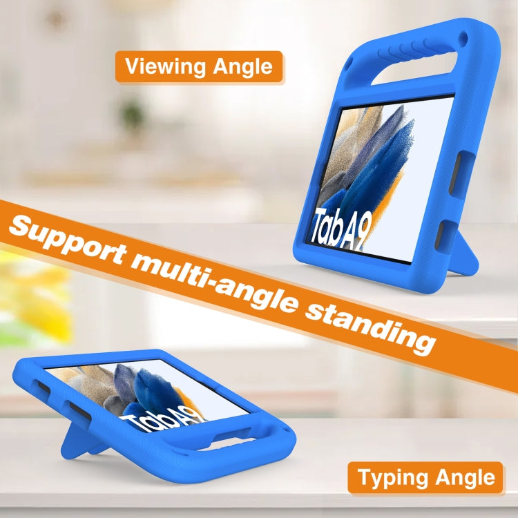 For Samsung Galaxy Tab Tab A11 / A9 Handle EVA Shockproof Tablet Case with Holder(Blue) by bashfashion