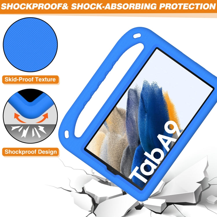 For Samsung Galaxy Tab Tab A11 / A9 Handle EVA Shockproof Tablet Case with Holder(Blue) by bashfashion