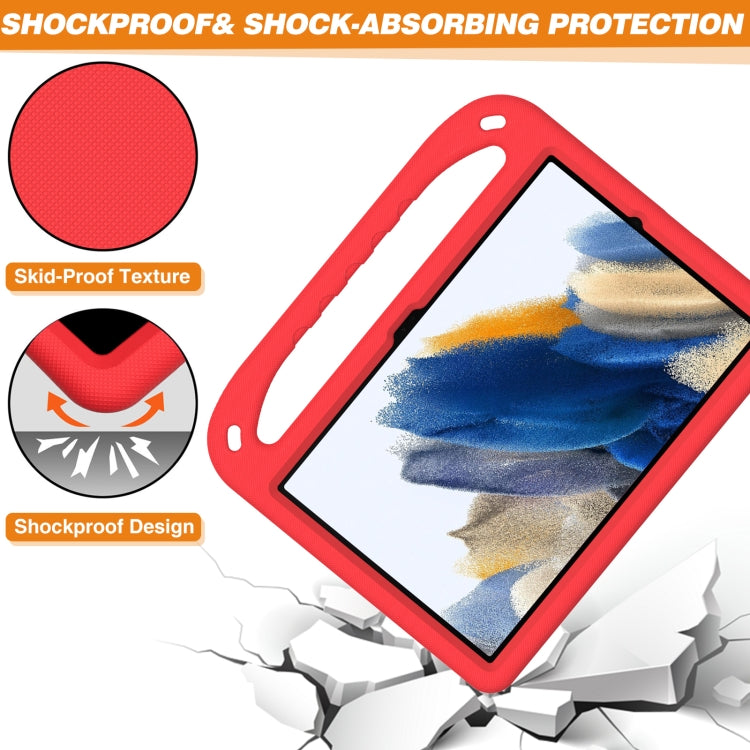 For Samsung Galaxy Tab Tab A11+ / A9+ Handle EVA Shockproof Tablet Case with Holder(Red) by bashfashion