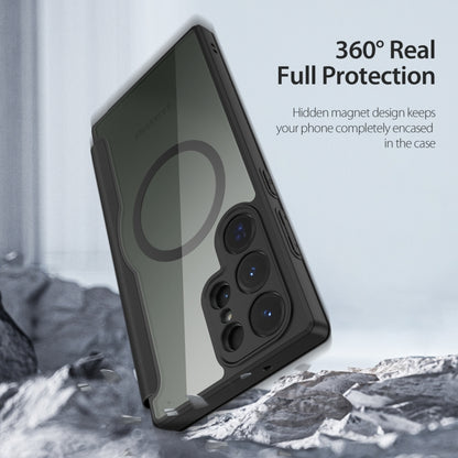 For Samsung Galaxy S23 Ultra 5G DUX DUCIS Skin X Pro Series Magsafe PC + TPU Phone Leather Case(Black) by DUX DUCIS