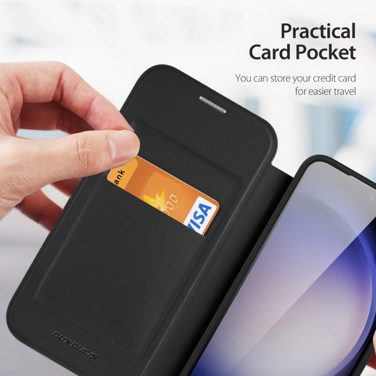 For Samsung Galaxy S24+ 5G DUX DUCIS Skin X Pro Series Magsafe PC + TPU Phone Leather Case(Black) by DUX DUCIS