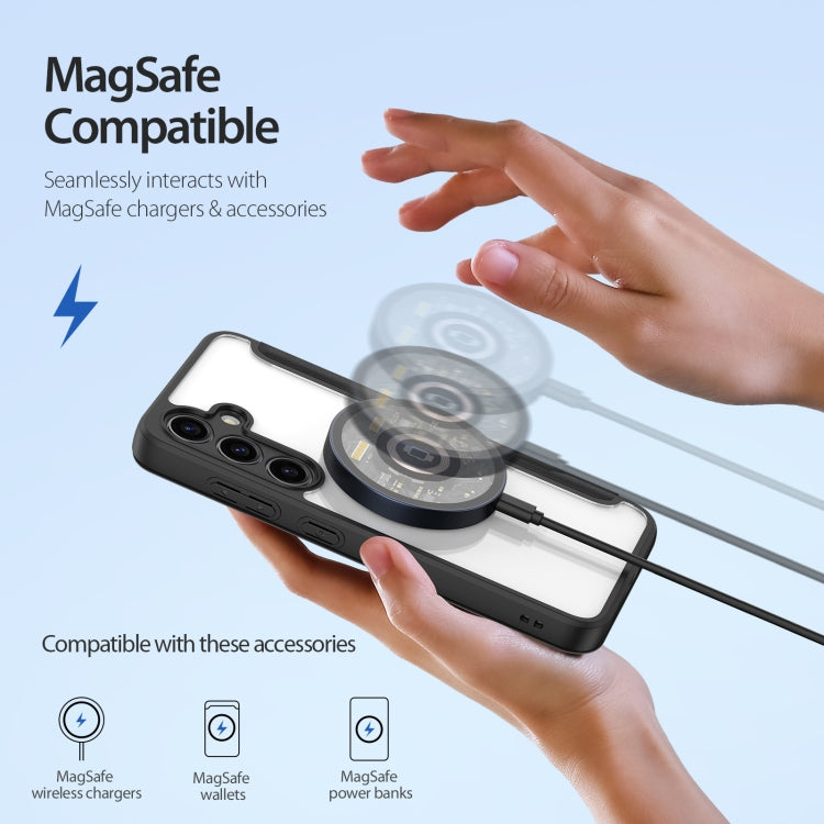 For Samsung Galaxy S24+ 5G DUX DUCIS Skin X Pro Series Magsafe PC + TPU Phone Leather Case(Black) by DUX DUCIS