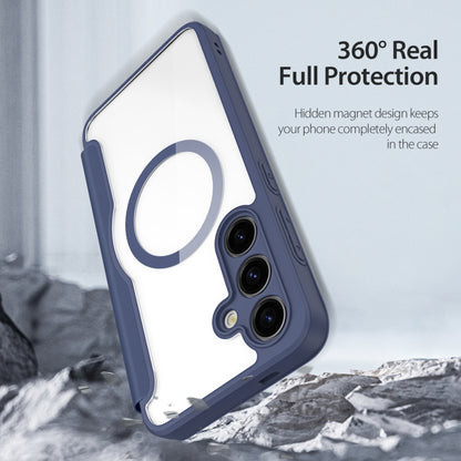 For Samsung Galaxy S24+ 5G DUX DUCIS Skin X Pro Series Magsafe PC + TPU Phone Leather Case(Blue) by DUX DUCIS