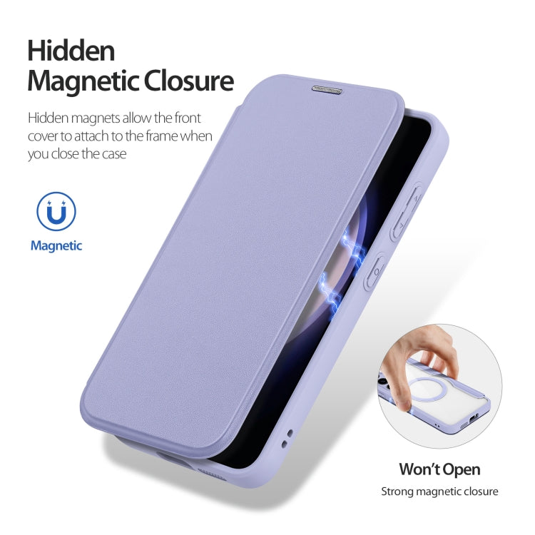 For Samsung Galaxy S24+ 5G DUX DUCIS Skin X Pro Series Magsafe PC + TPU Phone Leather Case(Purple) by DUX DUCIS