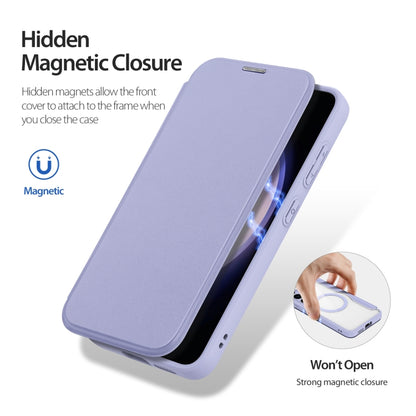 For Samsung Galaxy S24+ 5G DUX DUCIS Skin X Pro Series Magsafe PC + TPU Phone Leather Case(Purple) by DUX DUCIS