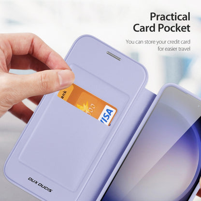 For Samsung Galaxy S24+ 5G DUX DUCIS Skin X Pro Series Magsafe PC + TPU Phone Leather Case(Purple) by DUX DUCIS