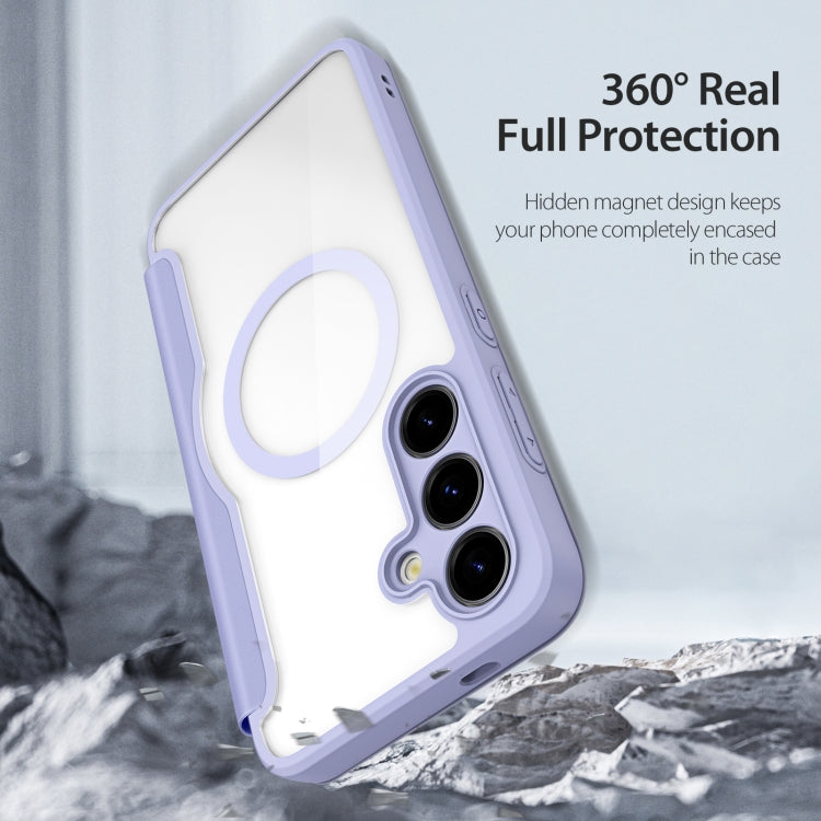 For Samsung Galaxy S24+ 5G DUX DUCIS Skin X Pro Series Magsafe PC + TPU Phone Leather Case(Purple) by DUX DUCIS