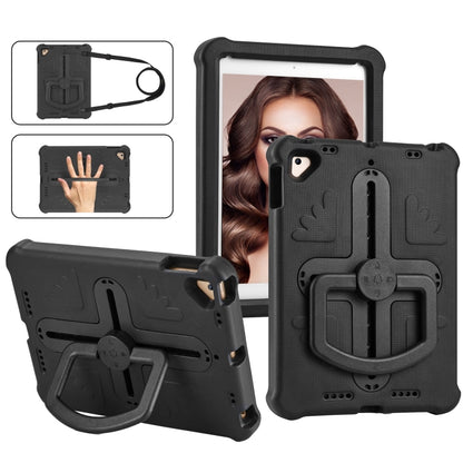 For iPad Air 2 / 9.7 2017 / 2018 Shield 360 Rotation Handle EVA Shockproof PC Tablet Case(Black) by bashfashion