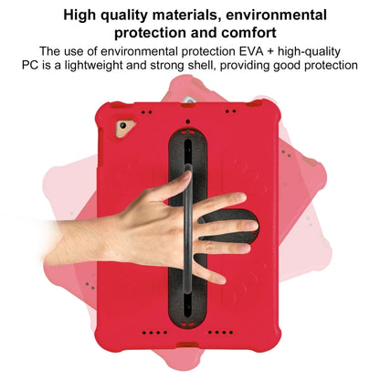 For iPad Air 2 / 9.7 2017 / 2018 Shield 360 Rotation Handle EVA Shockproof PC Tablet Case(Red Black) by bashfashion