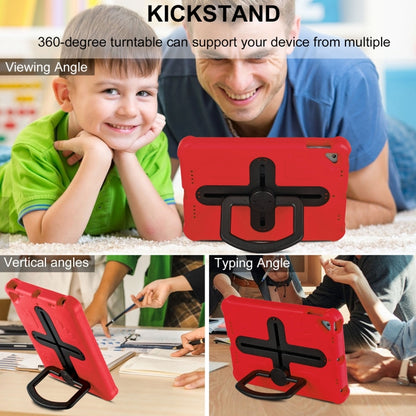 For iPad Air 2 / 9.7 2017 / 2018 Shield 360 Rotation Handle EVA Shockproof PC Tablet Case(Red Black) by bashfashion