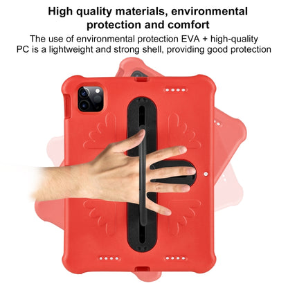 For iPad Pro 11 2025 / 2024 Shield 360 Rotation Handle EVA Shockproof PC Tablet Case(Red Black) by bashfashion