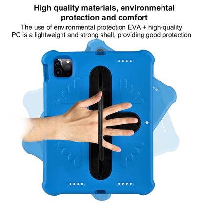 For iPad Pro 11 2025 / 2024 Shield 360 Rotation Handle EVA Shockproof PC Tablet Case(Blue Black) by bashfashion