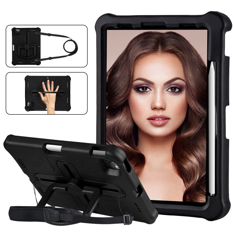 For iPad Air 11 2024 / 2025 Shield 360 Rotation Handle EVA Shockproof PC Tablet Case(Black) by bashfashion